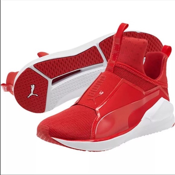 new all red pumas